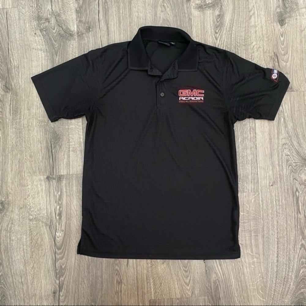 GMC Mens medium black polo